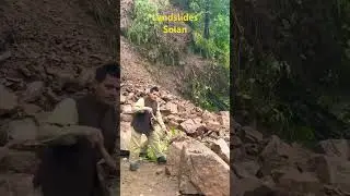 Landslides in Solan #landslide #solan #naturedisasters
