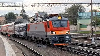 Прибыте ЭП20-064 с фирменным поездом №3С 