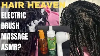 Hair Heaven Electric Brush Massage with Oil Relaxing ASMR