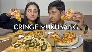 CRINGE Siblings Eating Pizza (Chill Vlog)