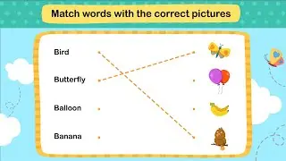 🅱️ Word Match Challenge! 🔍 Learn & Match Words with Pictures!