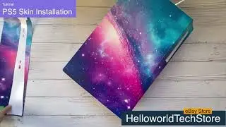 Sony Playstation 5  PS5 Skin Vinyl Sticker Wrap Installation Tutorial