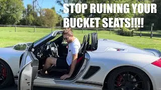How to correctly sit into a Porsche bucket seat?