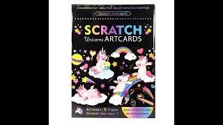 UNICORN SCRATCH ARTCARDS