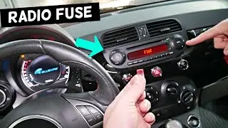 FIAT 500 RADIO FUSE LOCATION REPLACEMENT, RADIO NOT WORKING
