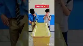 🎈 Balloon Power Challenge: No-Touch Cup Battle!🥤| The Professors' | #school #activity #learningisfun