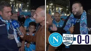 NAPOLI COMO 0-0 ⚽❌ Guardate la reazione dei tifosi allo stadio Maradona!