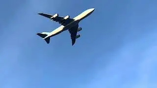Korean Air Cargo 747-8F Takeoff from Sea-Tac SEA