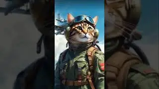 AI ANIMATED CAT VIDEOS || FIGHTER JETS CAT PILOT  #3danimation #aicats #artificialintelligence #pets