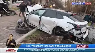Yo'l-transport hodisasi o'rganilmoqda (Toshkent sh)