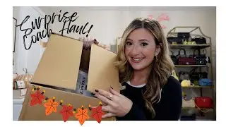COACH SURPRISE FALL SUEDE BAG UNBOXING! 🧡