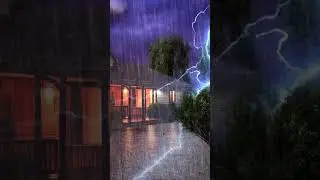 Thunder and rain. Storm for sleep.  #rainandthunder