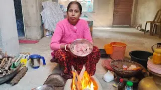 Chicken Curry & Pitha Recipe #live #cooking #villagelife