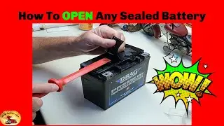 How To Open Any SEALED Vehicle Battery So You Can You Can do This https://youtu.be/LMulvB6TtQA!