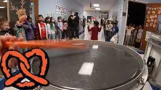 Freeport Blackhawk Elementary - FHS Drumline Marches The Halls - Snare POV