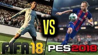 FIFA 18 VS PES 2018! PORÓWNANIE rozgrywki!