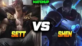 4 Level Sett vs Shen 1v1 fights - League of Legends