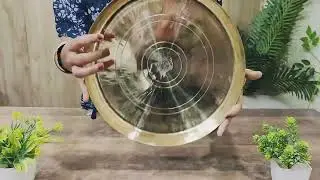 NYRA&reg; Bronze Handmade Phool Thali | Kansa Handcrafted Traditional Thali