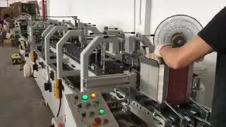 Automatic carton box small size folder glue machine