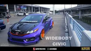 Matte Purple Civic FB with Wide Body Kit Kevmannz Concept - Bangkok International Auto Salon 2017