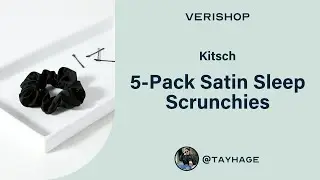 Kitsch 5-Pack Satin Sleep Scrunchies Review