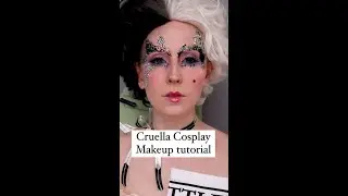 Cruella Cosplay Makeup Tutorial Garbage Truck Rhinestones Marie Antoinette Colonial Gems Newspaper