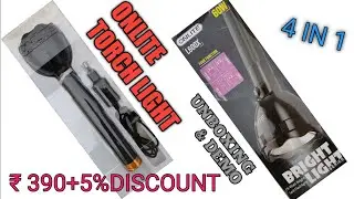 Onlite torch  || ONLY 390 + 5% DISCOUNT ? || HOW TO GET THIS || 4 IN 1 || USB ADAPTER || UNBOXING ||