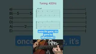 once it's gone, it's gone by killedmyself- Acoustic Guitar Tab #shorts