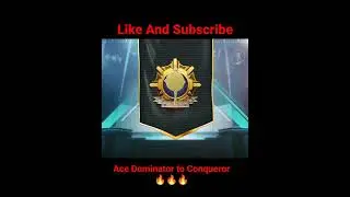 Ace Dominator To Conqueror 🔥🔥🔥 #bgmi #conqueror #freefire #pubgmobile #freefiremax #short #proplayer