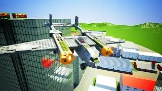 Lego Airplane Falls Crashes | Brick Rigs