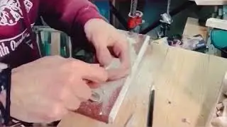 Making a guitar pick- Time Lapse  #guitar #handmade #plectrum