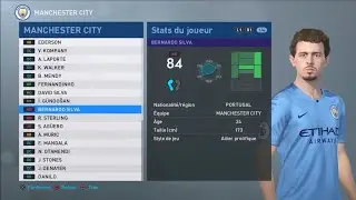 MANCHESTER CITY FACES E STATUS PES 2019