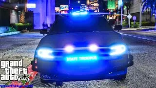Playing GTA 5 As A POLICE OFFICER Highway Patrol| GTA 5 Lspdfr Mod| Live