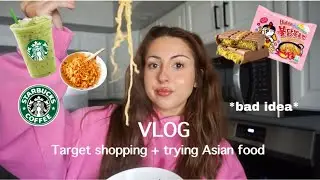 NEW YEAR NEW VLOG | Target Shopping, Trying New Starbucks + Asian Food 