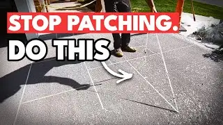 This CONCRETE OVERLAY was so SIMPLE.
