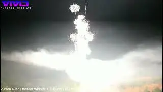 20mm 49sh | Instant Whistle + Ti  Salute | #F4Premium #VividPyrotechnics #fireworks