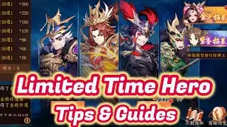 【Dynasty Scrolls】TIPS & GUIDES！Limited Time Legendary Hero Event！How to draw your legendary ticket！