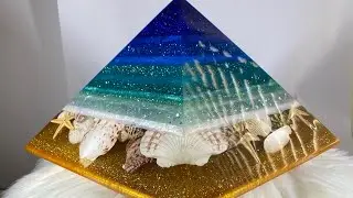 Large Beach Pyramid with Seashells