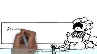 Low-Cost Video Marketing For Plumbers | Whiteboard Animation Video Ad #3 | 888-575-7282 For Yours!