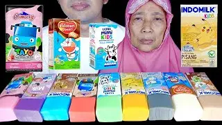 MUKBANG PUDING SUSU KOTAK || INDOMILK || Vidoran Xmart || ULTRA mimi KIDS || Cimory || Diamond MILK