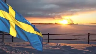 Winter walk in northern Sweden - December 14, almost Polar night