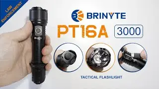 BRINYTE PT16A 3000 - Law Enforcement & Tactical Light | 3000 lumens | 458m | Type-C rechargeable