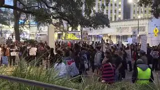 WATCH LIVE: Community protest at City Hall marking one year of the Trump administration