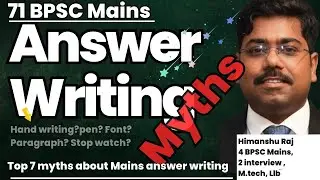 Top 7 Myths About BPSC Mains Answer Writing | Handwriting, Pen, Font, Paragraph &ndash; Truth Revealed!