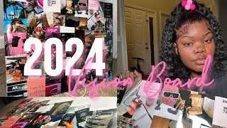 VLOG: My 2024 Vision Board 🧘🏾&zwj;♀️