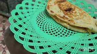 Cheesy Garlic bread with chole kulcha 