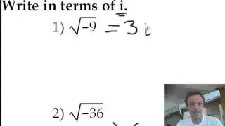 Square root negative numbers