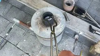 How to 3D print lost PLA casting part 3: finished burnt out waiting for mould to cool