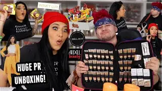 HUGE PR MAKEUP + CLOTHING UNBOXING 2021 | WE HAD A FUN TIME  - ALEXISJAYDA
