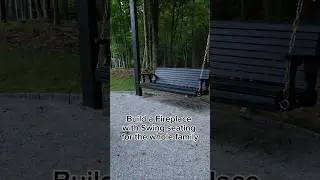 Building a firepit with Swing seating for the whole family. #firepits #fireplace #milliondollardiy